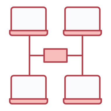 ağ paylaşım simgesi çizimi