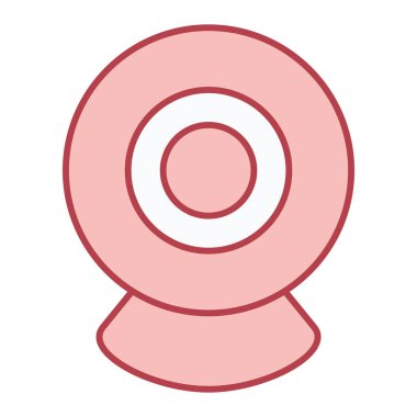 Webcam kutsal kişilerin resmi. Vektör çizim