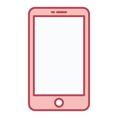 Ekran vektör illüstrasyon tasarımlı akıllı telefon aygıtı