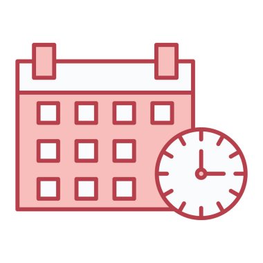 Takvim simgesi vektör illüstrasyonu