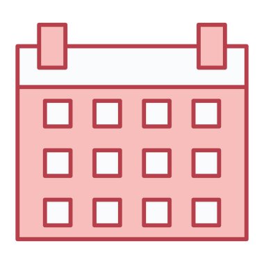 Takvim simgesi vektör illüstrasyonu