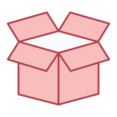 kutu karton dağıtım simgesi vektör illüstrasyon tasarımı
