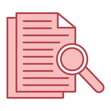 belge simgesi vektör illüstrasyonu