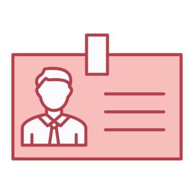 ID kart simgesi vektör illüstrasyonu