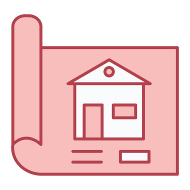 ev binası ikon vektör illüstrasyonu