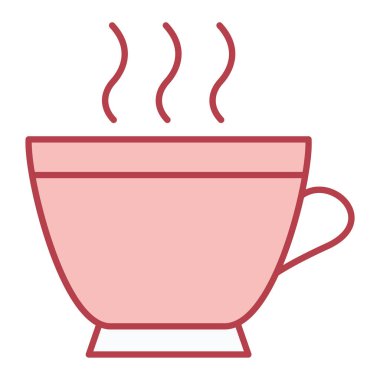 kahve fincanı ikonu vektör çizimi tasarımı