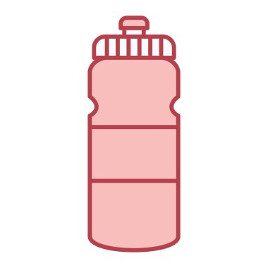 Su şişesi ikonu. Web için spor içeceği vektör simgelerinin ana hatları