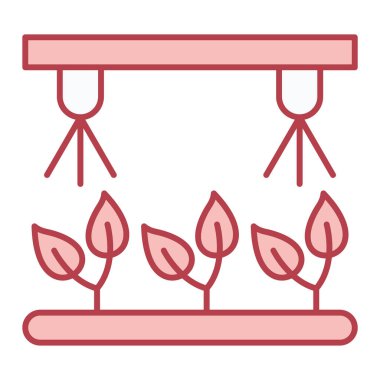 bitki ikonu. Bahçe tablosu çizimi. İzole edilmiş hat. Doğa sembolü.