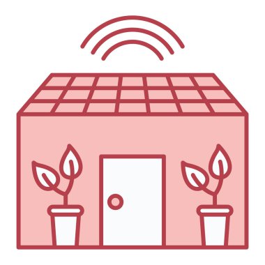 Enerji ve bitki çizgisi simgesi. Ana hatlı vektör çizimi. beyaz arkaplanda izole.