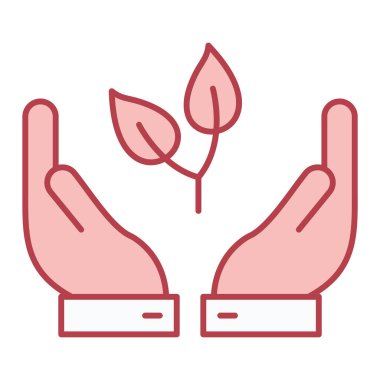 bitki simgesi vektör illüstrasyonu