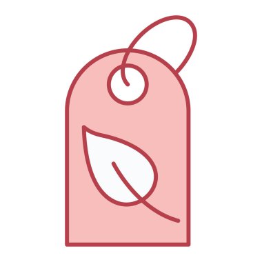 Bir etiket simgesinin vektör illüstrasyonu