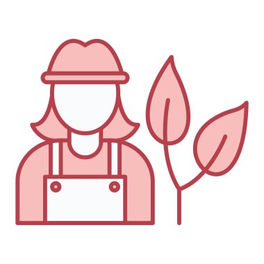 Bitki ve bitki vektör illüstrasyon tasarımı ile bahçıvan