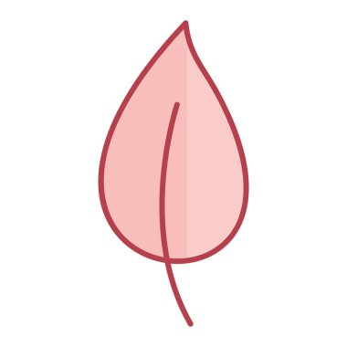 Yaprak ikonu vektör illüstrasyonu