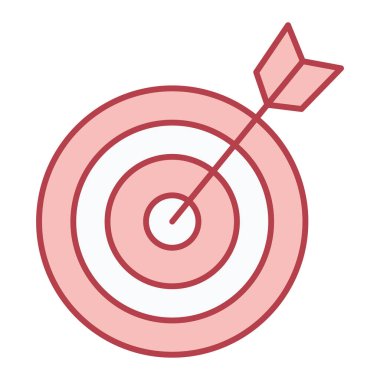 ok simgesi vektör illüstrasyon tasarımı olan hedef