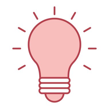 ampul simgesi vektör illüstrasyonu