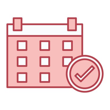 Takvim simgesi vektör illüstrasyonu