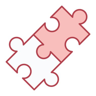 Yapboz parçaları beyaz arkaplanda izole