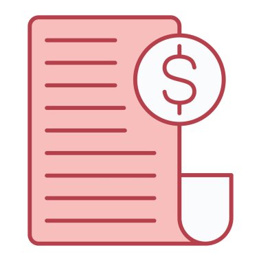 iş ve finans düz simgesi, vektör illüstrasyonu