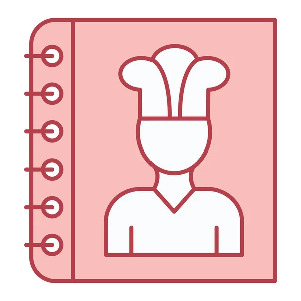 Chef Met Hoed Icoon Schets Illustratie Van Kok Vector Pictogrammen — Stockvector