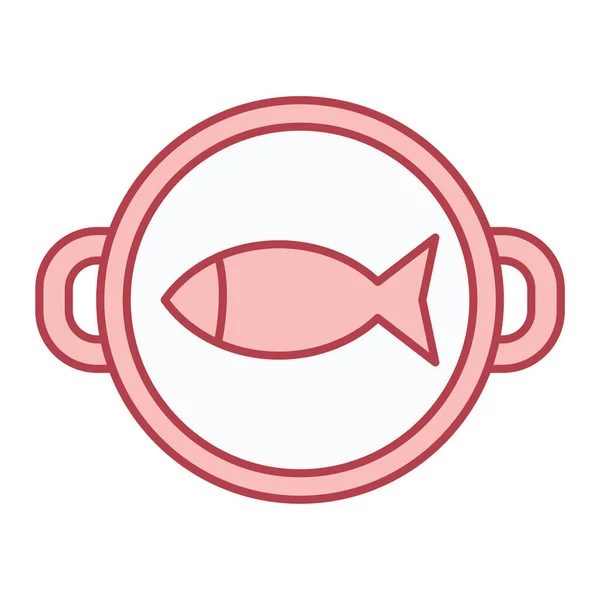 魚アイコンベクトルイラスト — ストックベクタ