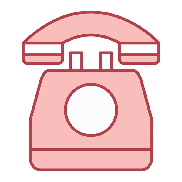 Phone Icon Outline Telephone Vector Symbol Web Design Isolated White — стоковый вектор