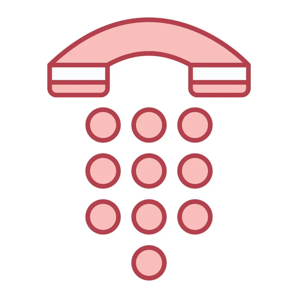 Telefoon Pictogram Vector Illustratie — Stockvector