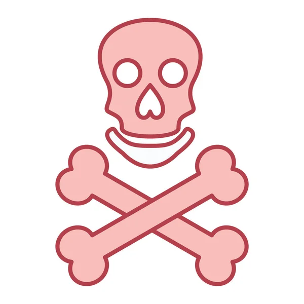 Skull Bones Crossbones Vector Illustration Design — Stock Vector
