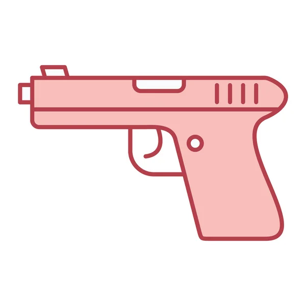 Gun Icon Simple Illustration Pistol Vector Icons Web Design Isolated — 스톡 벡터