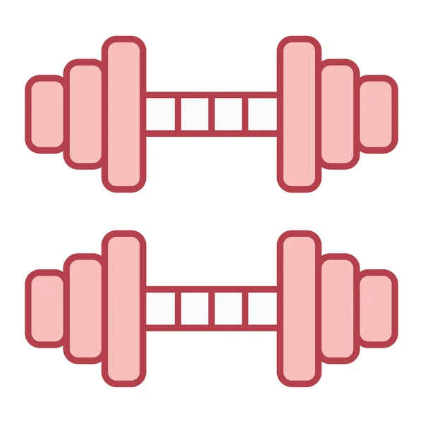 Equipo Fitness Icono Vector Ilustración Diseño Gráfico — Archivo Imágenes Vectoriales