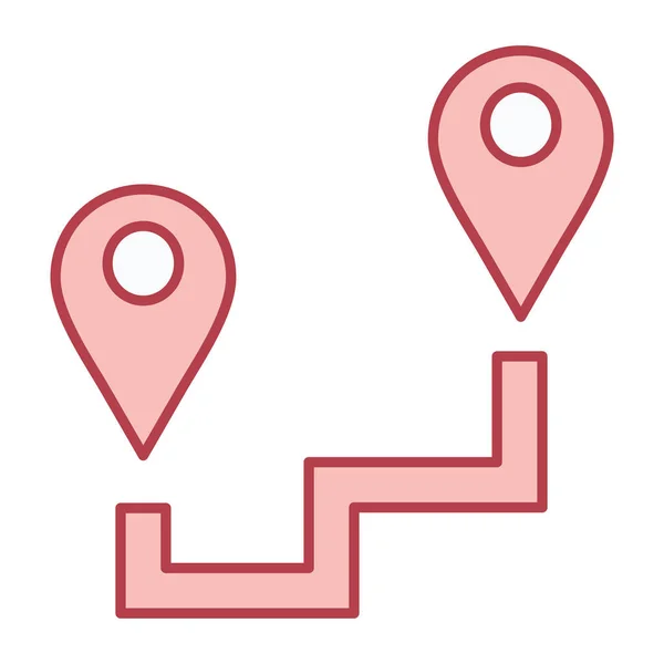 Locatie Pin Pictogram Vector Illustratie — Stockvector