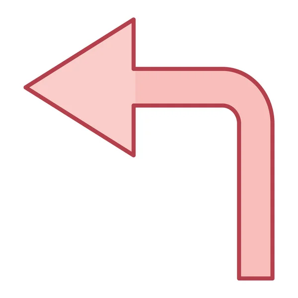 Abbildung Des Linken Pfeilsymbols — Stockvektor