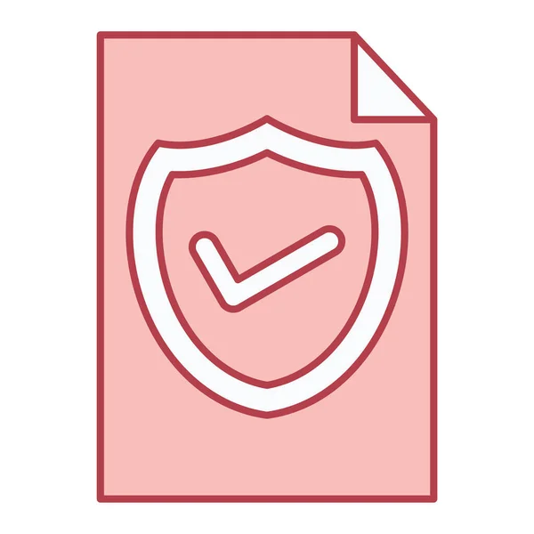 Shield Check Mark Icon Vector Illustration Design — Stock Vector