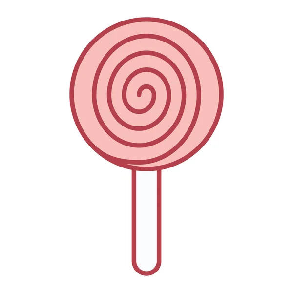 Lollipop Vector Line Icon — Stock Vector