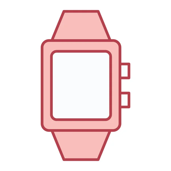 Smartwatch Met Horloge Vector Illustratie — Stockvector