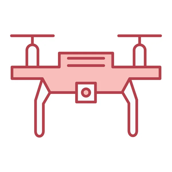 Abbildung Zum Drohnen Vektor Symbol — Stockvektor