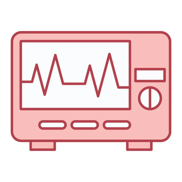 Ikona Krevních Testů Obrys Ilustrace Červené Srdce Vektorové Ikony Pro — Stockový vektor