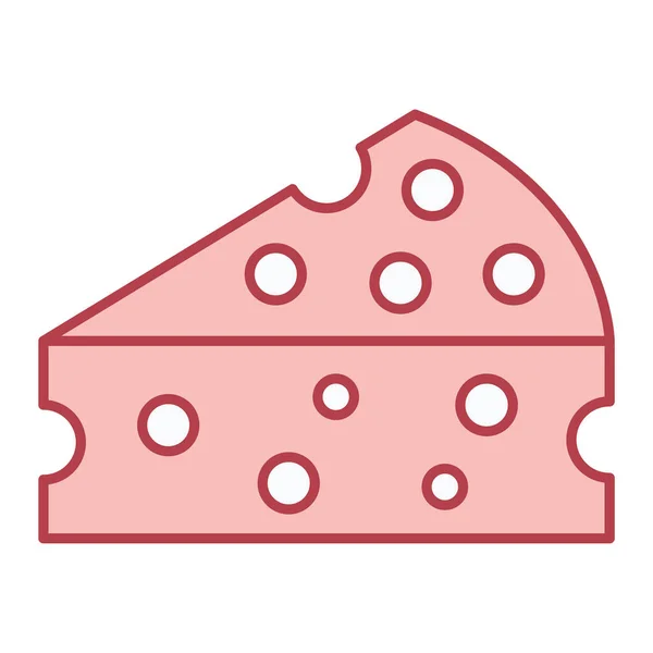 Сирний Значок Проста Ілюстрація Хліба Векторні Іконки Інтернету — стоковий вектор