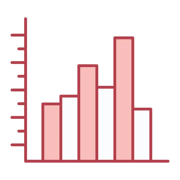 Graphique Icône Vecteur Graphique Mince Signe Ligne Illustration Symbole Contour — Image vectorielle