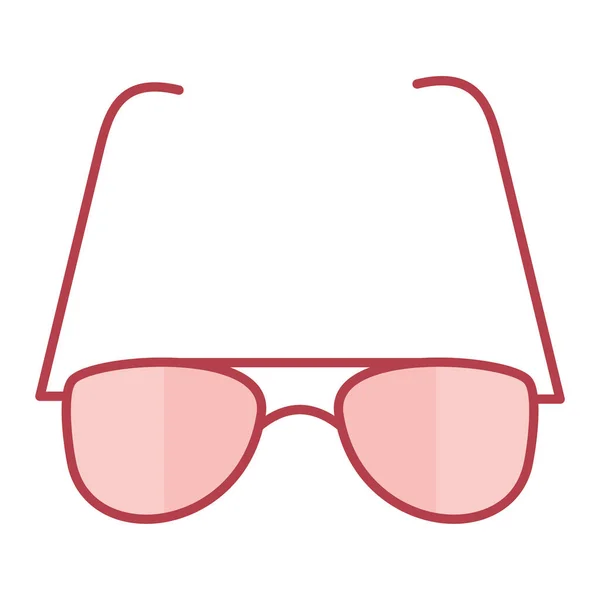 Gafas Sol Icono Vector Ilustración — Archivo Imágenes Vectoriales