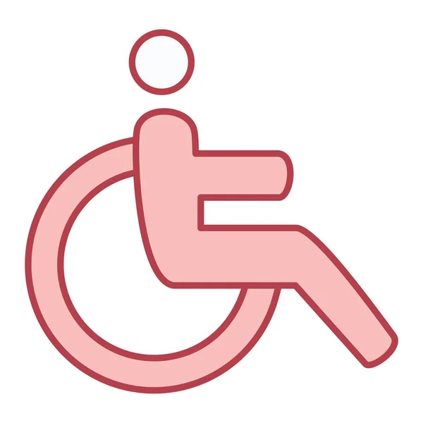 Векторная Иллюстрация Значка Инвалида — стоковый вектор