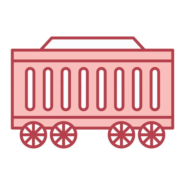 Tren Icono Vector Ilustración — Vector de stock