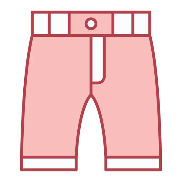 Kalhoty Webová Ikona Jednoduchá Ilustrace — Stockový vektor