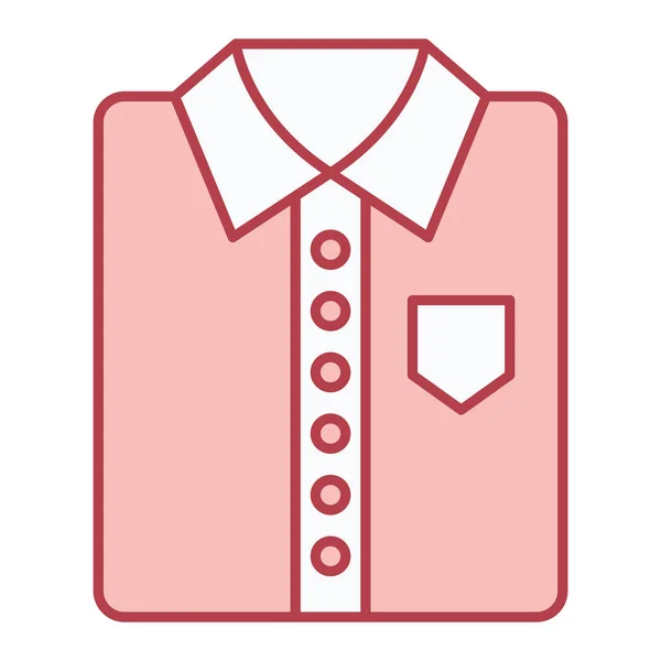 Ícone Camisa Ilustração Simples Símbolo Vetor Roupa Web — Vetor de Stock