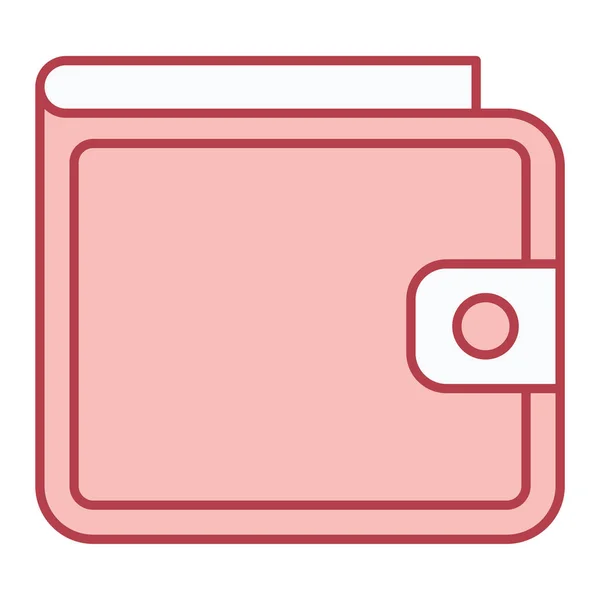 Значок Бумажника Простая Иллюстрация Иконок Вектора Денег Интернета — стоковый вектор
