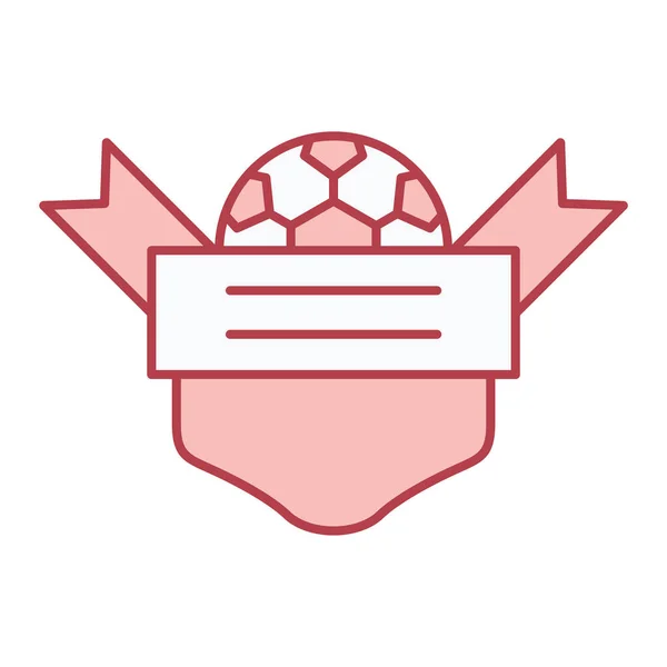 Futebol Bola Ícone Vetor Ilustração Design —  Vetores de Stock