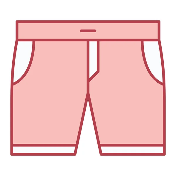 Shorts Ikone Einfache Illustration Von Kleidungsvektorsymbolen Für Das Web — Stockvektor