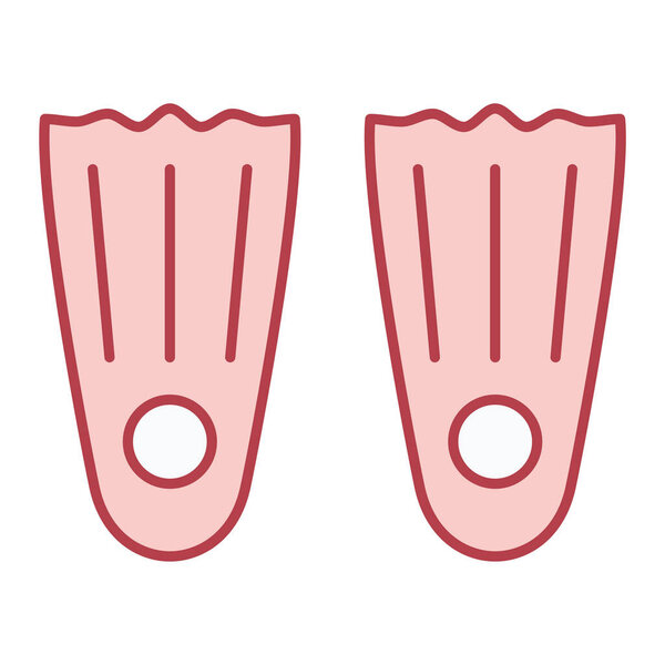swimming flippers icon. vector illustration