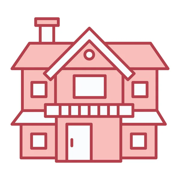 Casa Icono Web Ilustración Simple — Vector de stock