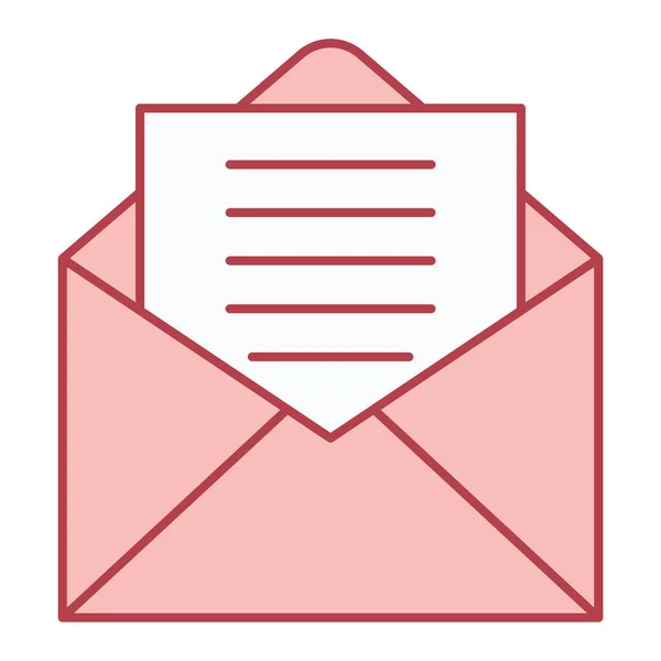 Umschlag Mail Icon Vektor Illustration Grafik Design — Stockvektor