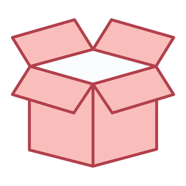 Box Karton Lieferung Symbol Vektor Illustration Design — Stockvektor